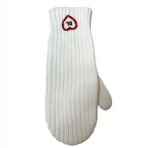 Polo Ralph Lauren Girl's Heart Patch Gloves, US One Size (4-6x)/ NWT